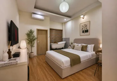 Deluxe-Doppelzimmer mit Badewanne — Secret Garden Hotel Phú Nhuận by Urban B